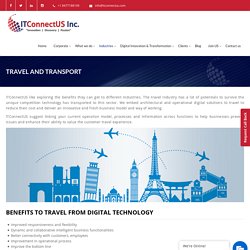 Travel and Transport Industry Consulting Services USA – ITConnectUS