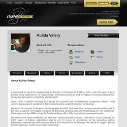 Stanford Who's Who - Aulida Valery Profile - Consulting, Training, Coaching