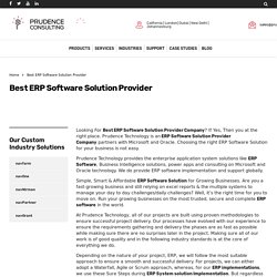 Best ERP consulting service Providers