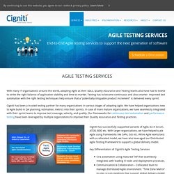 Dedicated Agile Testing CoE, Consulting & Transformation Services
