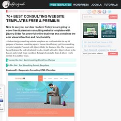 70+ Best Consulting Website Templates Free