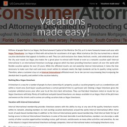 US Consumer Attorneys - Vacations made easy!