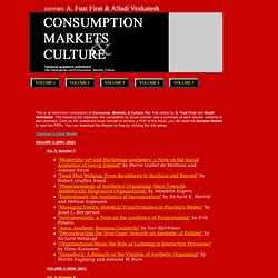 Consumer, Markets, & Culture