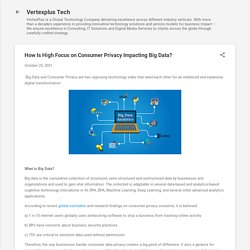 How Is High Focus on Consumer Privacy Impacting Big Data?
