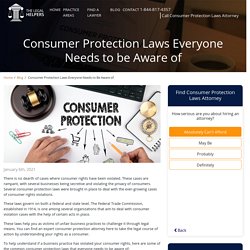 Consumer Protection Laws Everyone Needs to be Aware of