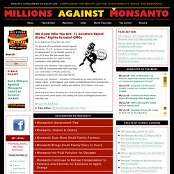 Organic Consumers Association: Millions Against Monsanto Campaign