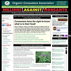 The Millions Against Monsanto Campaign