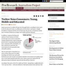 Twitter News Consumers: Young, Mobile and Educated