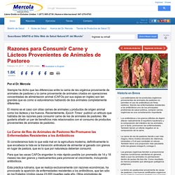 Razones para Consumir Carne y Lácteos de Animales de Pastoreo