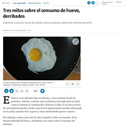 Tres mitos sobre el consumo de huevo, derribados - 11.10.2016 - LA NACION