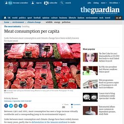 Meat consumption per capita