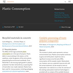 Plastic Consumption - an overview