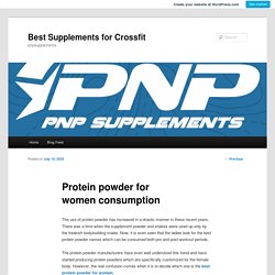 Protein powder for women consumption