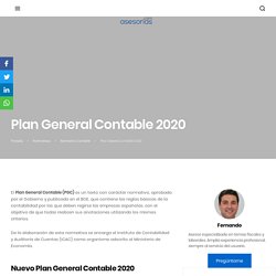 ▷ Plan General Contable 2020 - Claves y Novedades