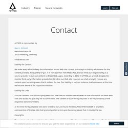 Contact // AETROS
