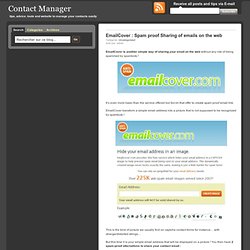 Spam Proof Email contact form alternative