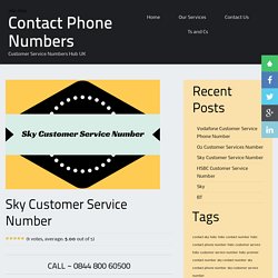 Sky Contact Number