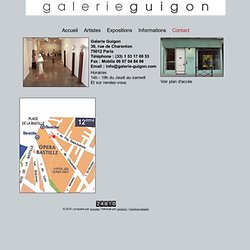 Contact - Galerie Guigon