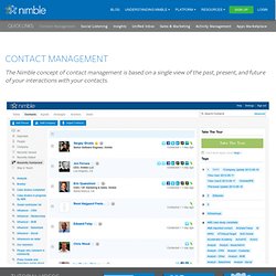 Nimble Social CRM Software Nimble
