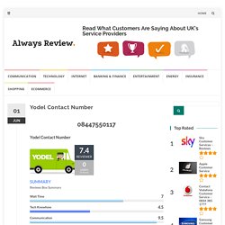 Yodel Contact Number - Always Review