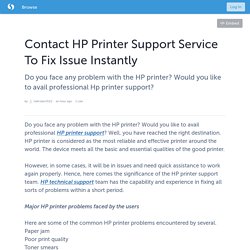 Contact HP Printer Support Service To Fix Issue Instantly
