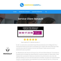 Service Client Renault - Contacter - Lesservicesclients.fr