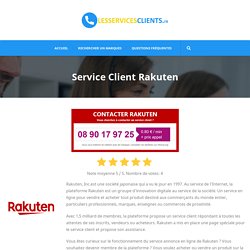 Service Client Rakuten - Contacter - Lesservicesclients.fr