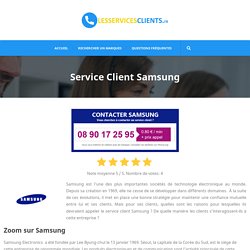 Service Client Samsung - Contacter - Lesservicesclients.fr