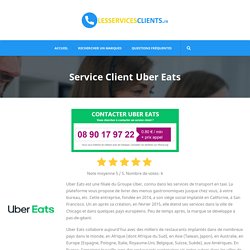 Service Client Uber Eats - Contacter - Lesservicesclients.fr