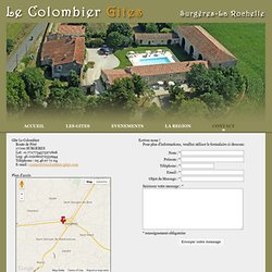 Contactez le gîte le Colombier à Surgères – Infos et réservations de gîtes