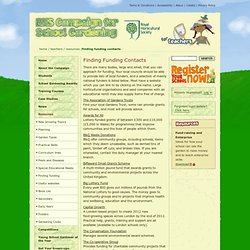 Finding Funding Contacts / RHS Campaign for School Gardening