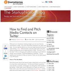 How to Find and Pitch Media Contacts on Twitter