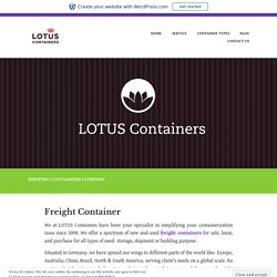 Freight Container – Buy, Sale and lease Shipping Containers