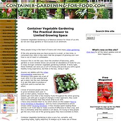 Container Vegetable Gardening