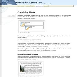Containing Floats (Complex Spiral Consulting)