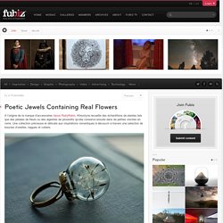 Poetic Jewels Containing Real Flowers
