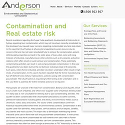 Contamination and Real estate risk