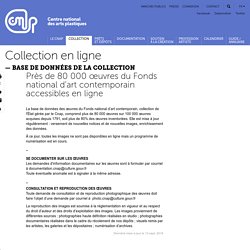 Près de 80 000 œuvres du Fonds national d’art contemporain accessibles en ligne