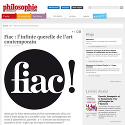 Brèves, FIAC, Art, Art contemporain, Jean Baudrillard, Baudrillard, Nathalie Heinich, Paradigme, Révolution