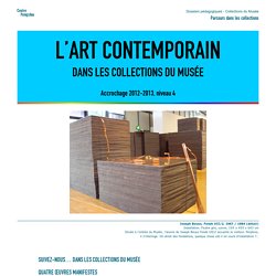 L’art contemporain dans les collections du Musée - Dossier pédagogique - Centre Pompidou