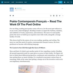 Poète Contemporain Français – Read The Work Of The Poet Online : robertfred — LiveJournal