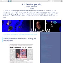 Les Voyages lumineux de Lili-oto. art blog. art contemporain - lili-oto artiste plasticien et artiste contemporain en art contemporain ou arts visuels