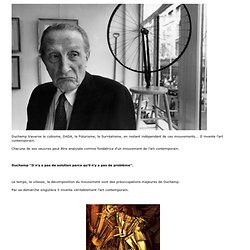 Marcel Duchamp aux origines de l'art contemporain, de l'art vidéo et de l'art technologique