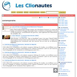 Clionautes - Textes historiques