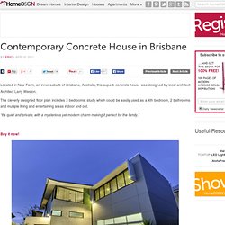 Contemporary Concrete House in Brisbane