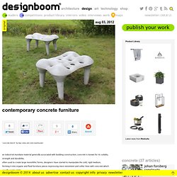 contemporary concrete furniture