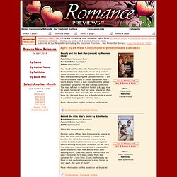 Romance Previews: The Ultimate Romance Guide: New Contemporary Historicals Romance Releases