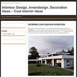 Interieur Design, innendesign, Decoration ideas, - OPEN - ArCh1TecTurE