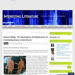 Guest Blog: 10 Examples of Ekphrasis in Contemporary Literature