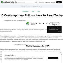 10 Contemporary Philosophers to Read Today